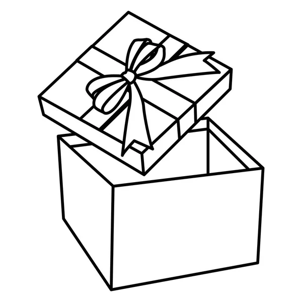 Regalo abierto aislado — Vector de stock