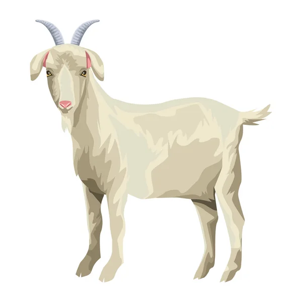 Goat ikon tecknad — Stock vektor