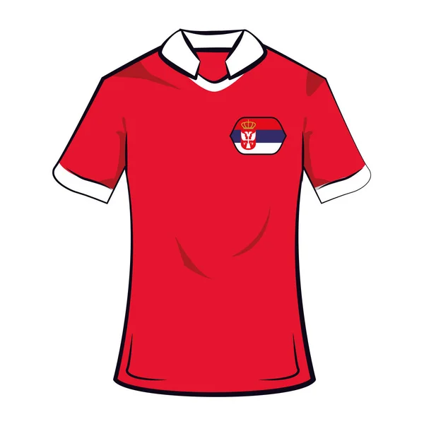 Camiseta de fútbol Siberia — Vector de stock