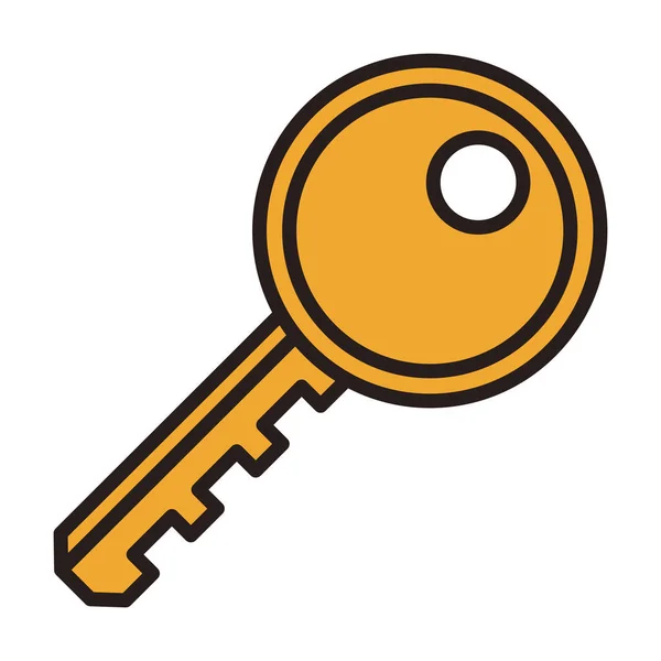 Door key symbol — Stock Vector