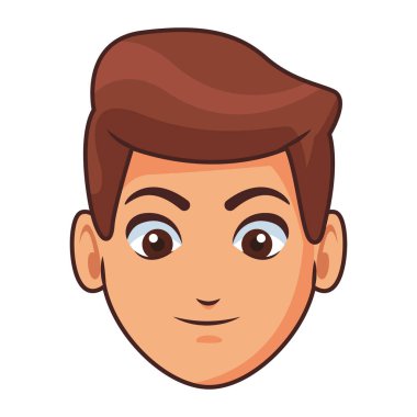 Adamın yüzü karikatür