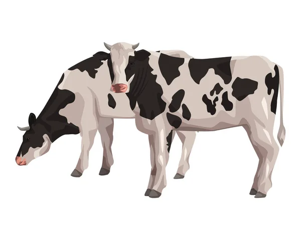 Cow icon cartoon — Stock Vector
