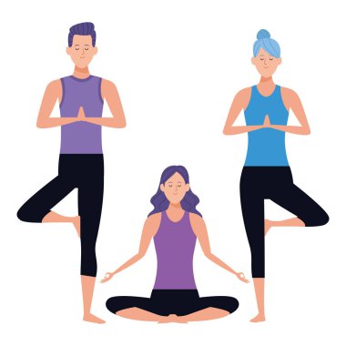 insanlar yoga pozlar