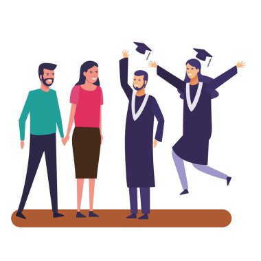 Öğrencilerin mezuniyet kutlaması