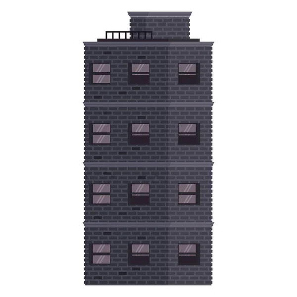 Stadsgebouw geïsoleerd — Stockvector