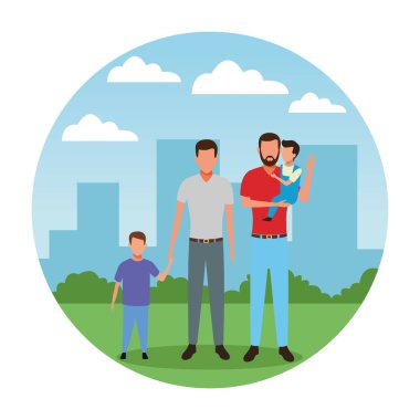 çocuk avatar çizgi film karakteri ile erkekler