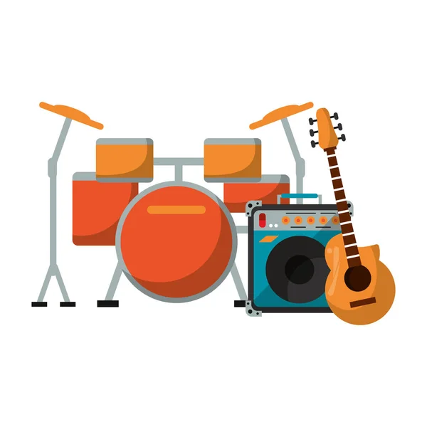 Music and studio equipment — Stock Vector