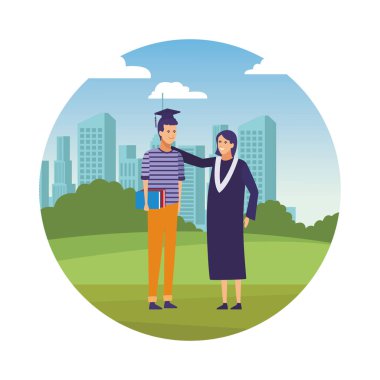 Öğrencilerin mezuniyet kutlaması