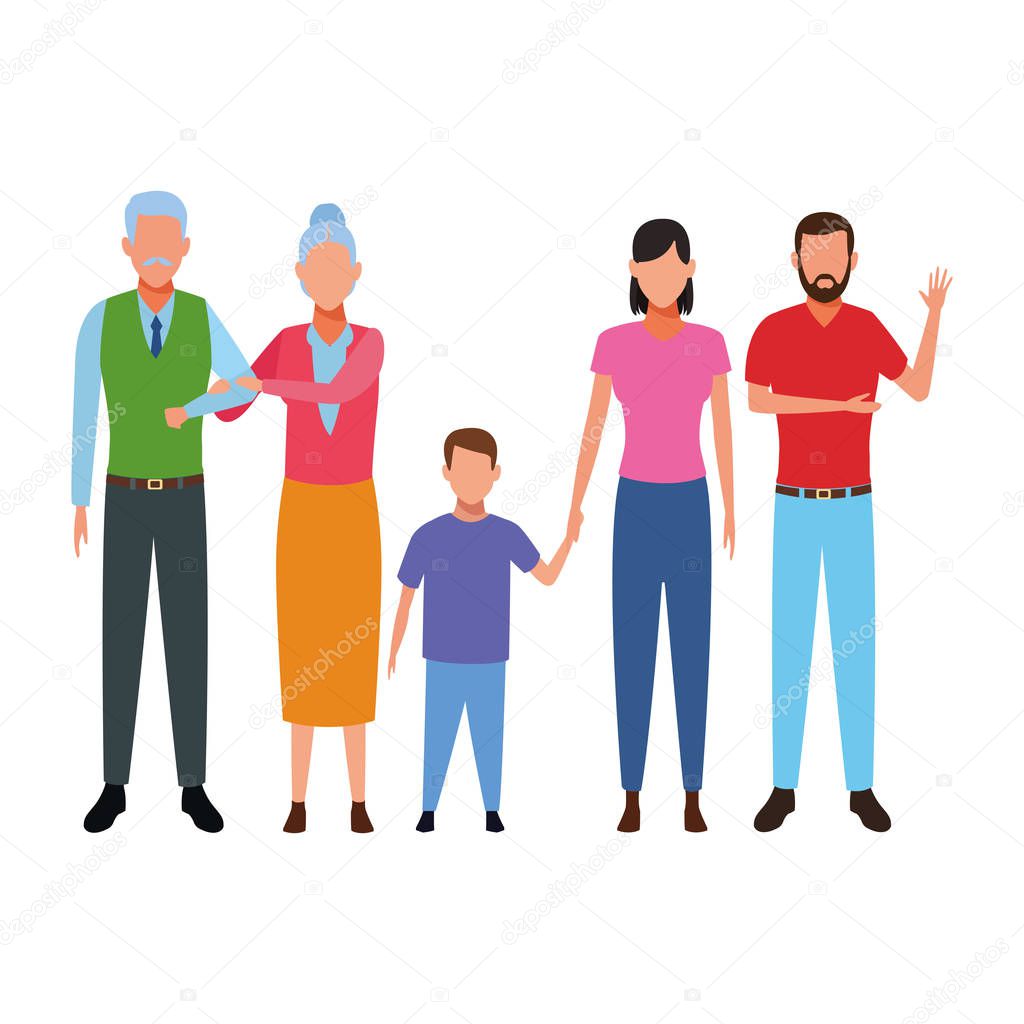 family avatar cartoon character