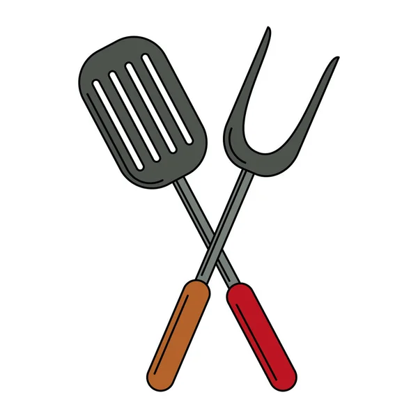 Ustensile de cuisine symbole — Image vectorielle