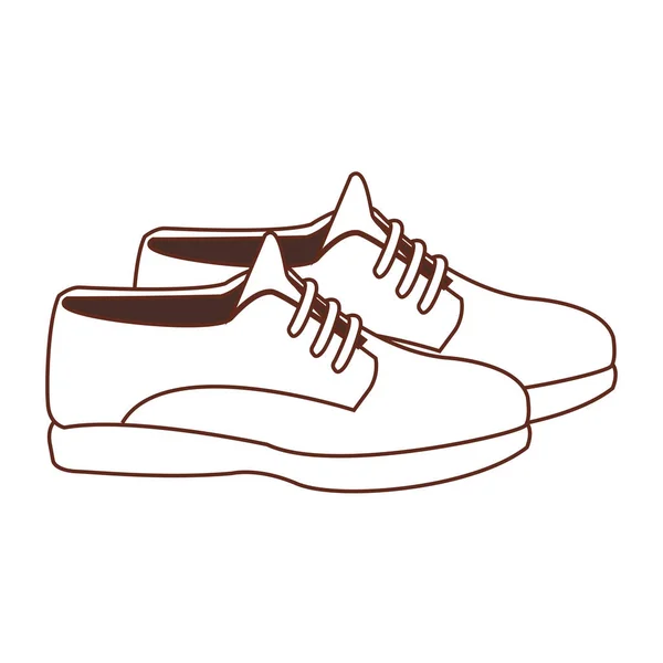 Férfi bőr cipő — Stock Vector