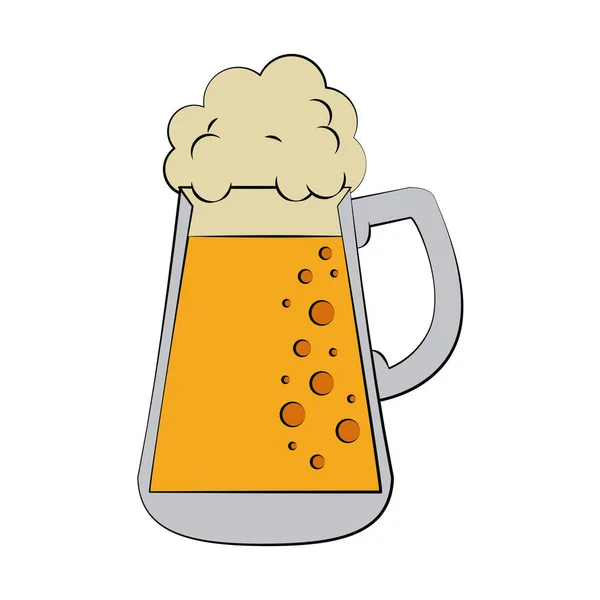 Κρύο ποτήρι μπύρας — Διανυσματικό Αρχείο
