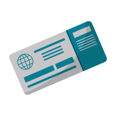 Uçak bileti seyahat sembolü