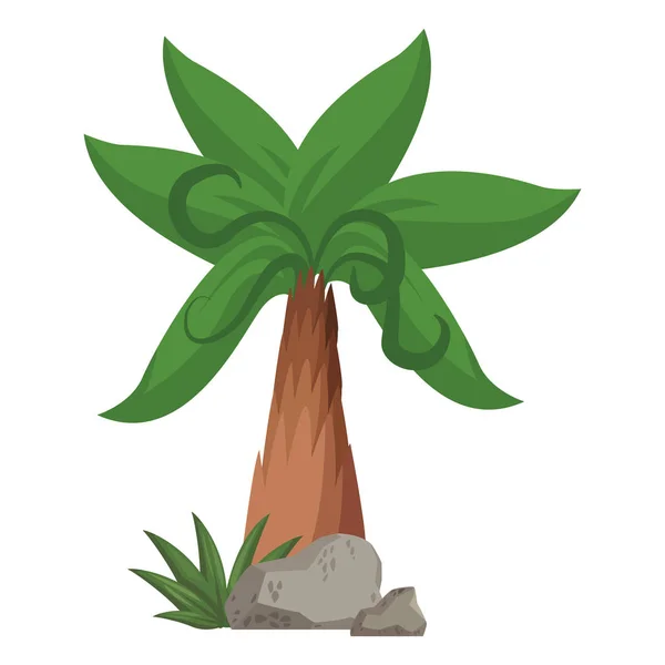 Desenhos animados de palmeira — Vetor de Stock