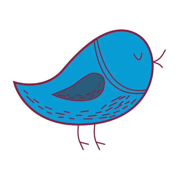 Птица милая карикатура — стоковый вектор