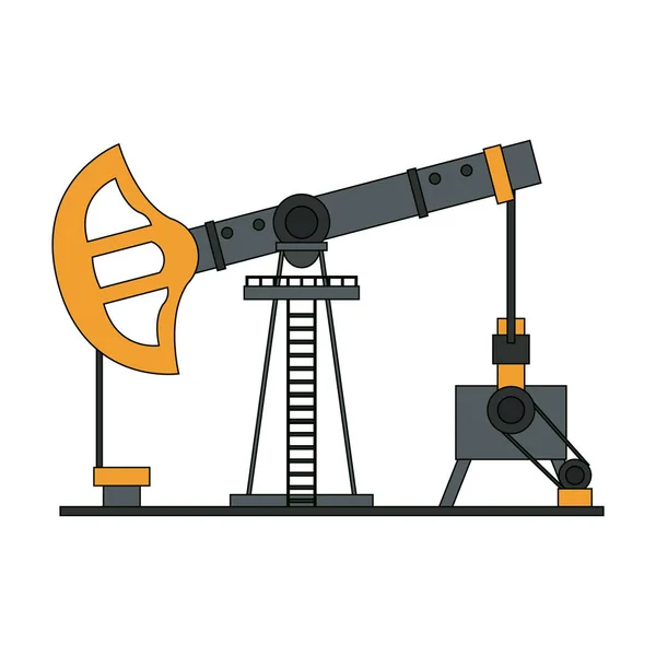 Machine de pompe à huile — Image vectorielle