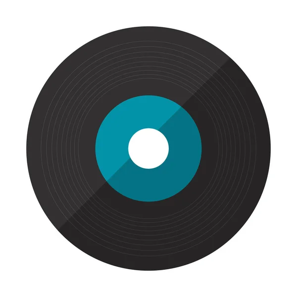 Vinyl Vintage muziek schijf — Stockvector
