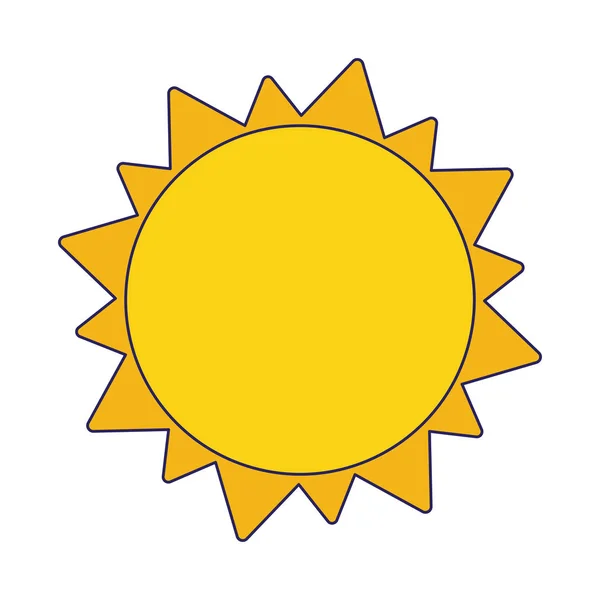 Symbole soleil été — Image vectorielle