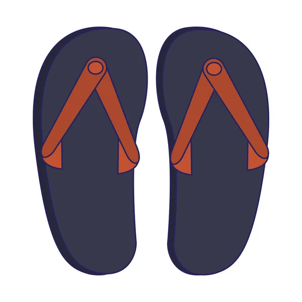Flip flop sandalen — Stockvector
