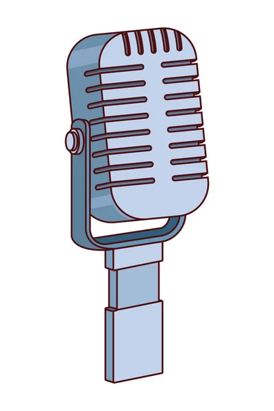 Microphone icône dessin animé — Image vectorielle