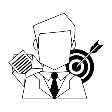 Siyah beyaz iş iletişim teknolojisi