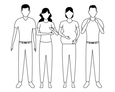 Aile avatar çizgi film karakteri