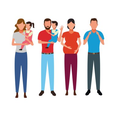 Aile avatar çizgi film karakteri