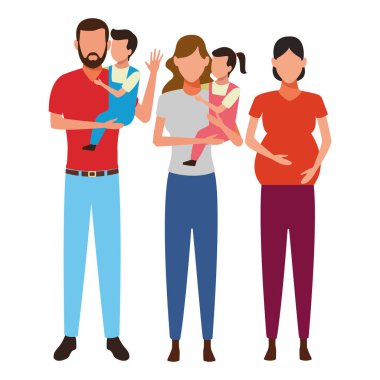 Aile avatar çizgi film karakteri