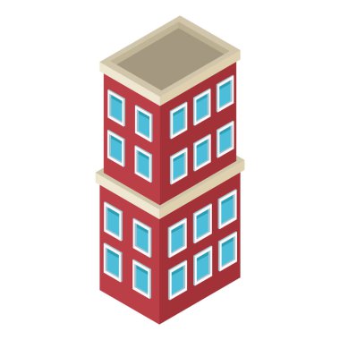 Rezidans binası izometrik