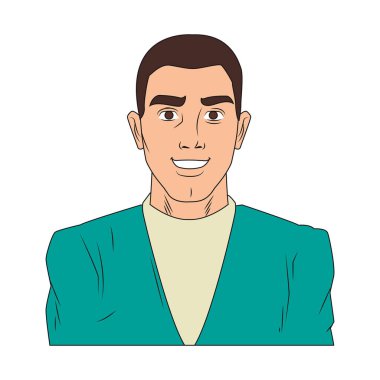 İşadamı pop sanat çizgi film