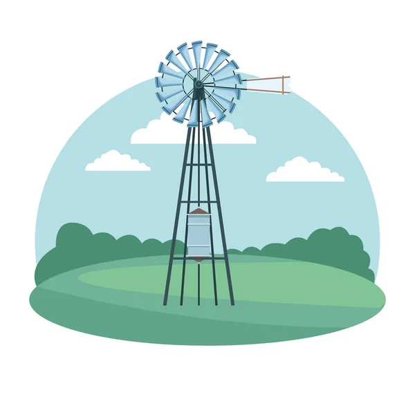 Icono de la turbina eólica — Archivo Imágenes Vectoriales