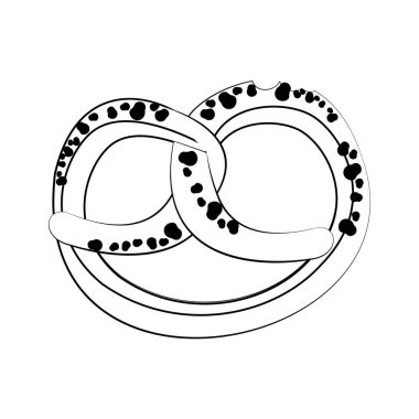 Siyah beyaz kraker alman çerez