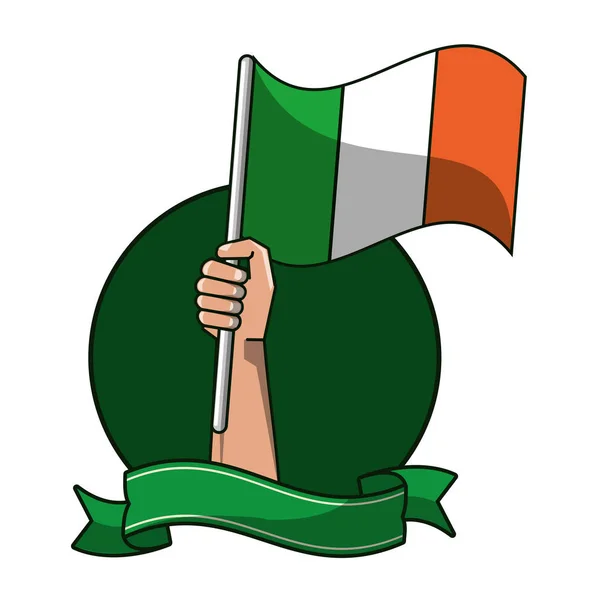 Emblema del día de San Patricio — Vector de stock