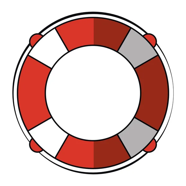 Simbolo marino galleggiante isolato — Vettoriale Stock