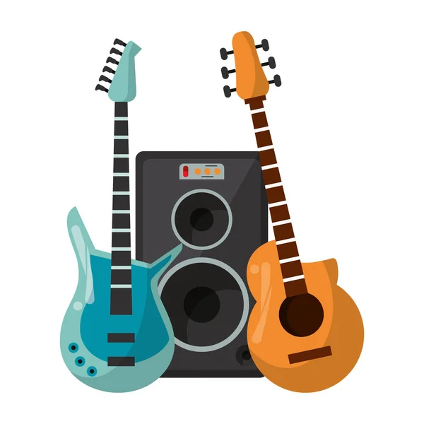 Equipo de música y estudio — Vector de stock