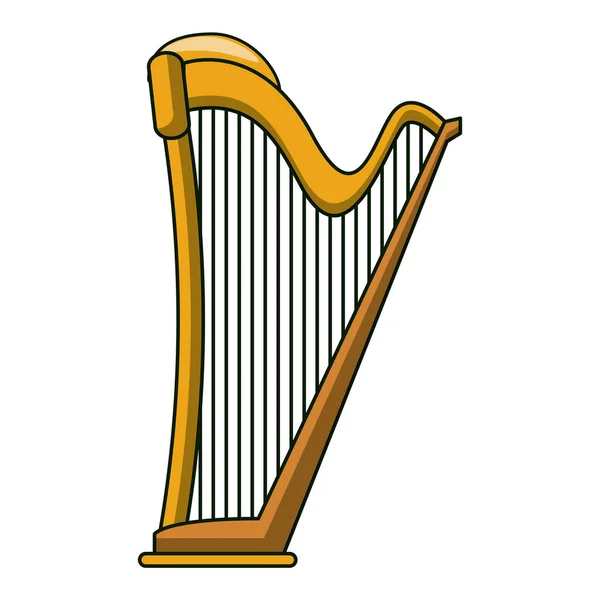 Harpe instrument bande dessinée — Image vectorielle