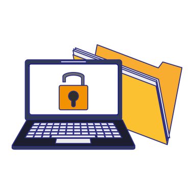 Güvenlik sistemi teknoloji mavi çizgiler