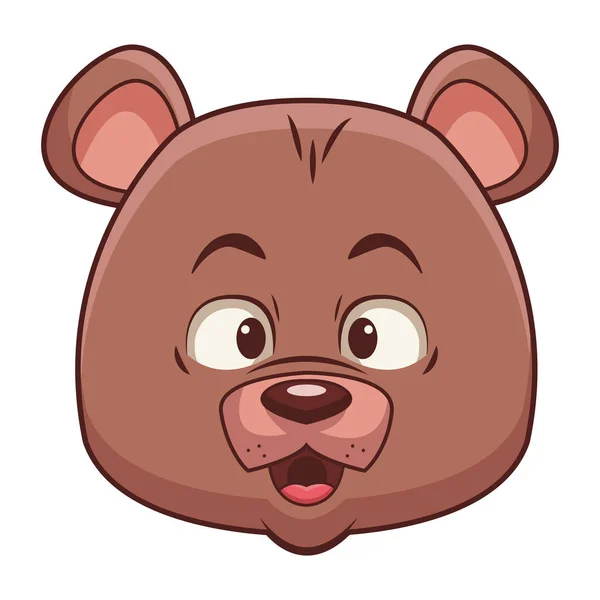 Roztomilý medvěd kreslený — Stockový vektor