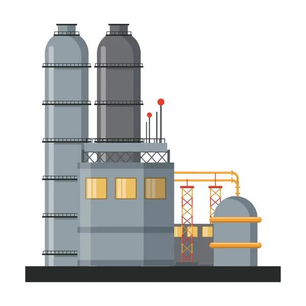 Erdölmaschinenfabrik — Stockvektor
