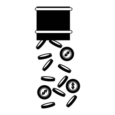 Tüp siyah beyaz sikke bırakarak