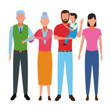 Aile avatar çizgi film karakteri
