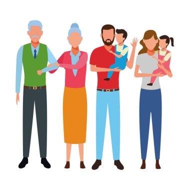 Aile avatar çizgi film karakteri