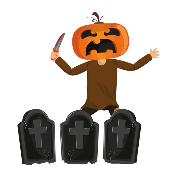 Dibujos animados para niños y halloween — Vector de stock