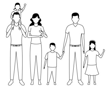 Aile avatar çizgi film karakteri