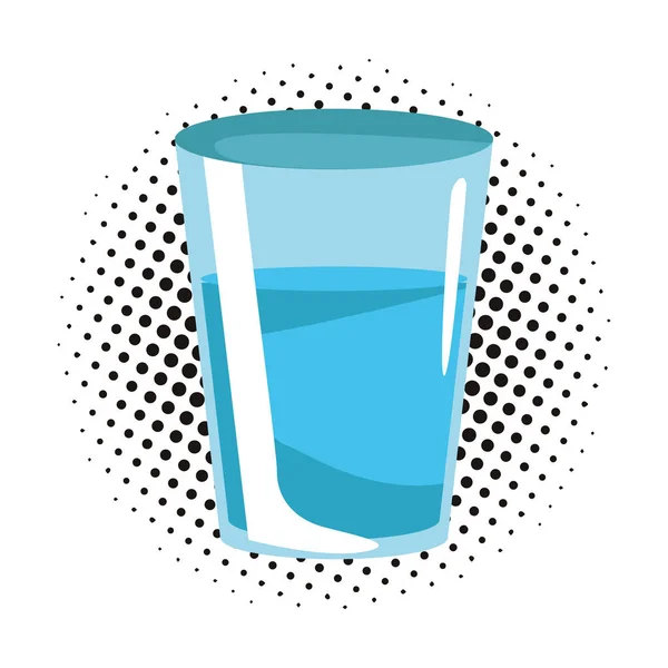 Tasse en verre d'eau — Image vectorielle
