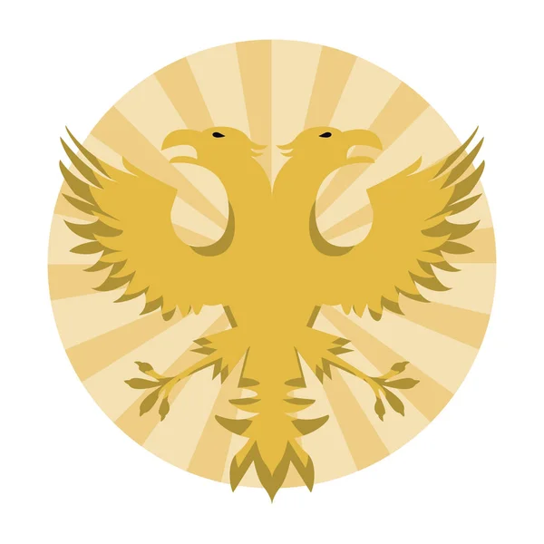 Emblema de águilas rusas — Vector de stock