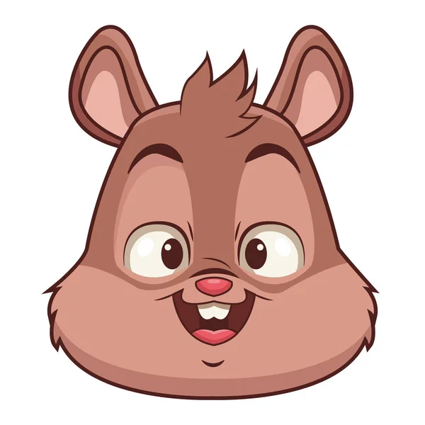 다람쥐 귀여운 만화 — 스톡 벡터