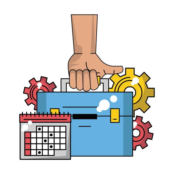 Trabajos empresariales y de oficina — Vector de stock