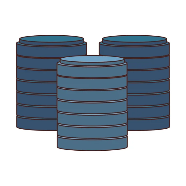 Storage disks symbol — Stock Vector