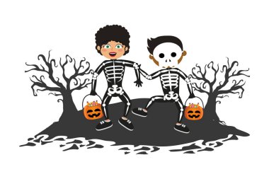 çocuklar için halloween kostümleri ile